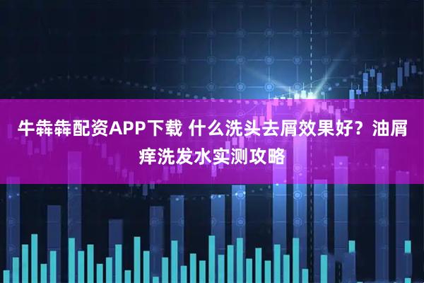 牛犇犇配资APP下载 什么洗头去屑效果好?油屑痒洗发水实测攻略